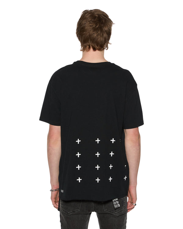 ksubi 4 x 4 biggie ss tee jet black BLACK