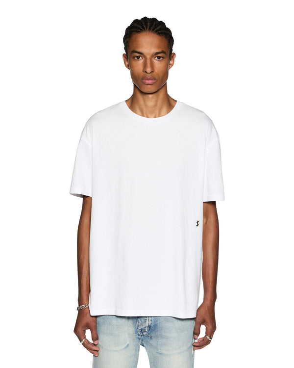 ksubi 4 x 4 biggie ss tee optic white WHITE