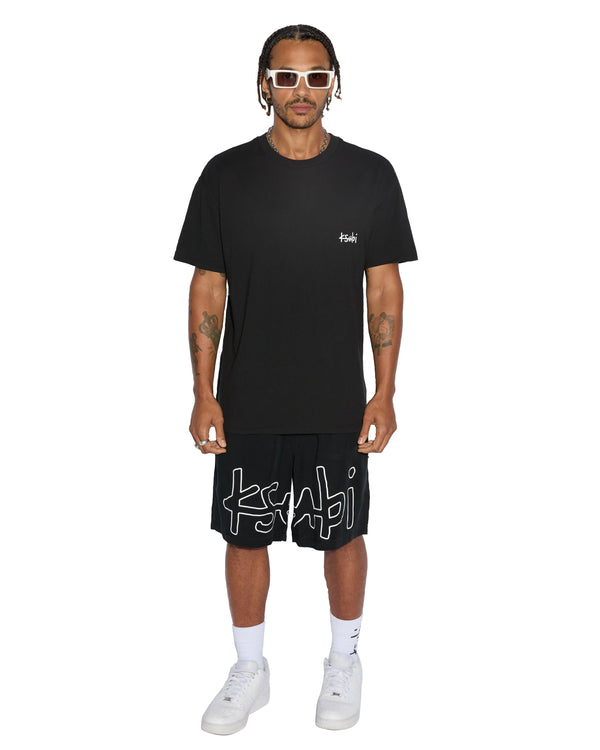Ksubi All Day Biggie Ss Tee Jet Black BLACK