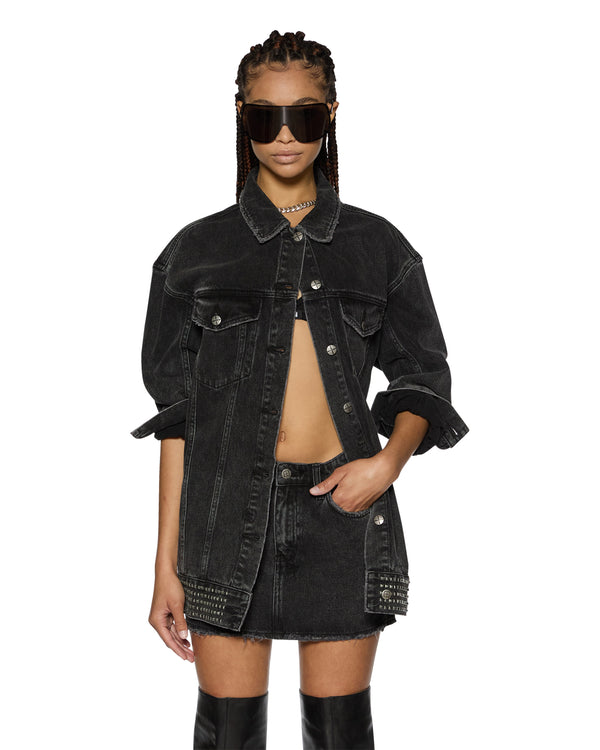 Ksubi Altar Trucker Jacket Phoenix Black