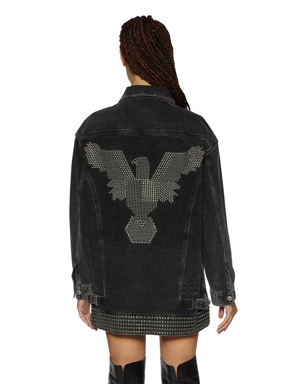 ksubi altar trucker jacket phoenix Black