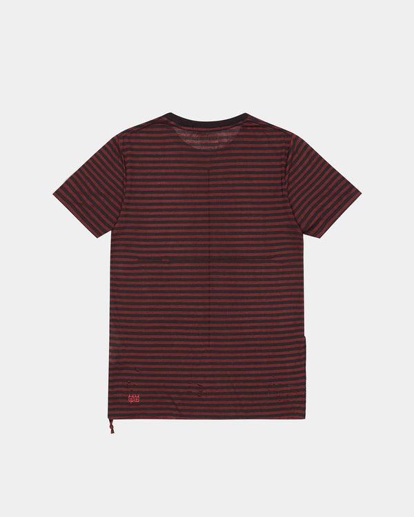 Ksubi Angel Sioux Ss Tee Red Stripe Red