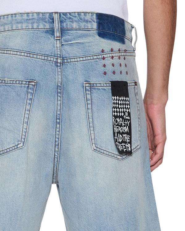 Ksubi Anti Short Scatter Blue DENIM
