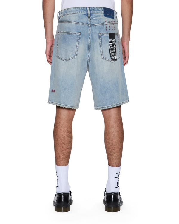 Ksubi Anti Short Scatter Blue DENIM