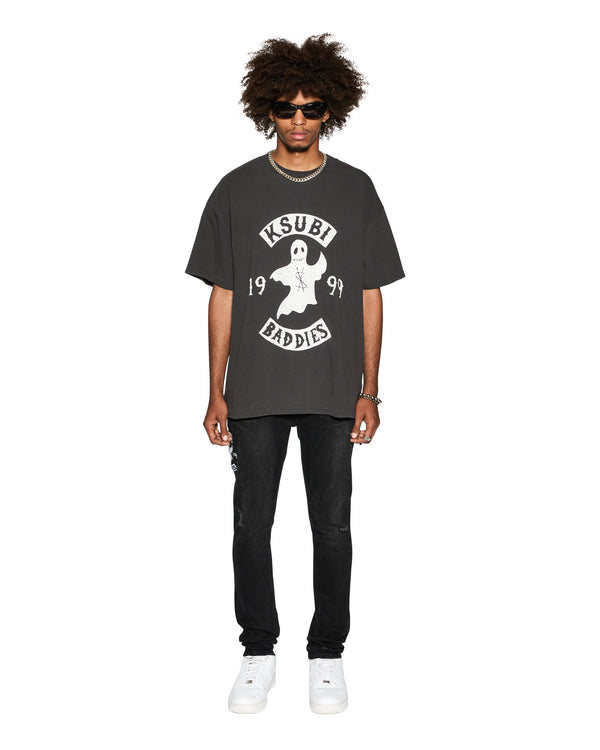 Ksubi Baddies Ekcess Ss Tee Faded Black Black