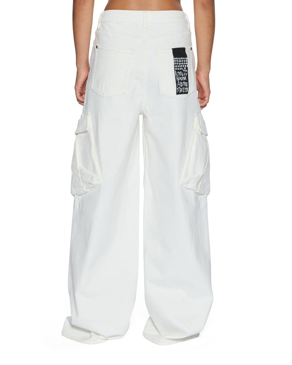 Ksubi Baggy Jean Cargo Ecru NATURAL