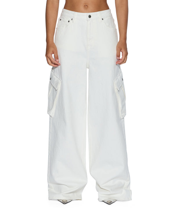 ksubi baggy jean cargo ecru NATURAL