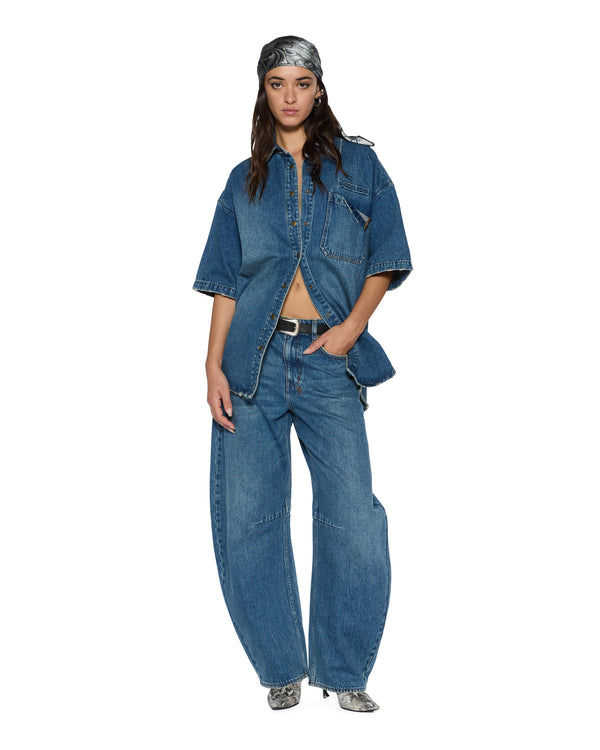 ksubi barrel jean aged DENIM