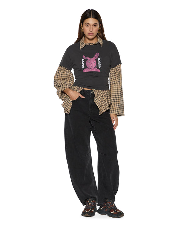 Ksubi Barrel Jean Noir BLACK