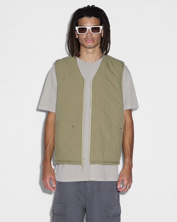 Ksubi Battler Vest Khaki Khaki