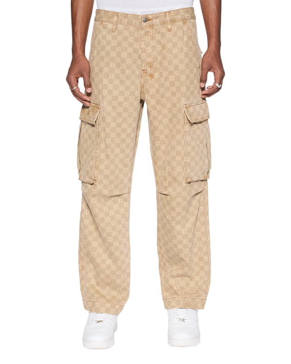 ksubi box fugitive cargo pant tan Tan