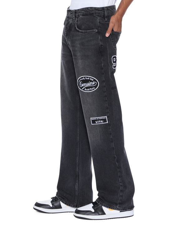 Ksubi Bronko Roadhouse Black Patched BLACK