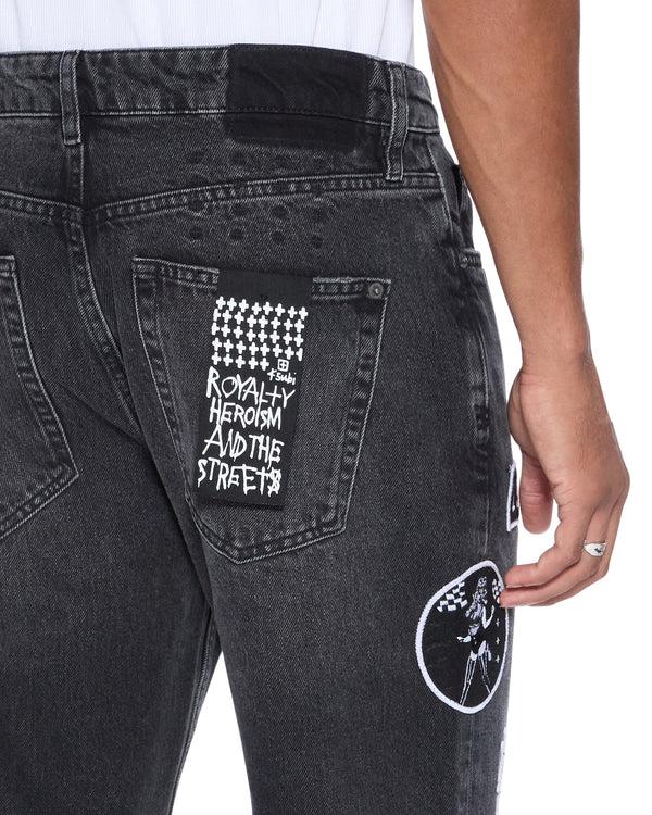 Ksubi Bronko Roadhouse Black Patched BLACK