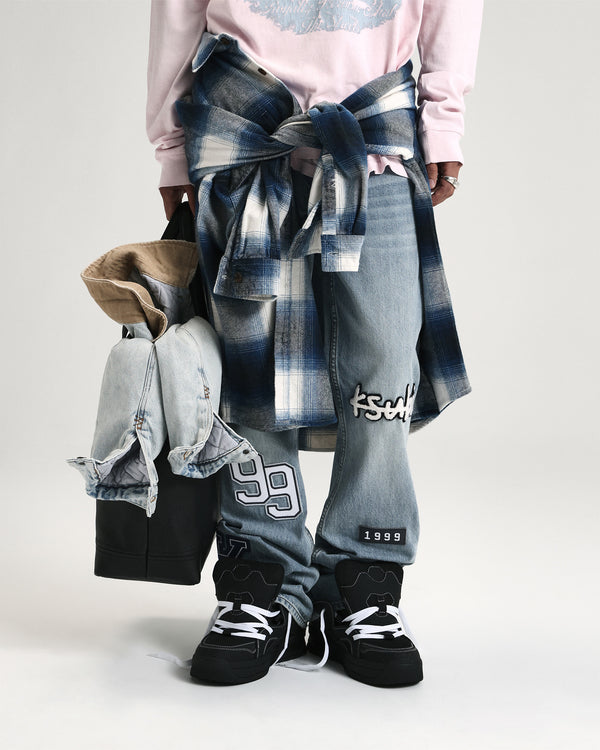 Ksubi Bronko Striker Patched DENIM