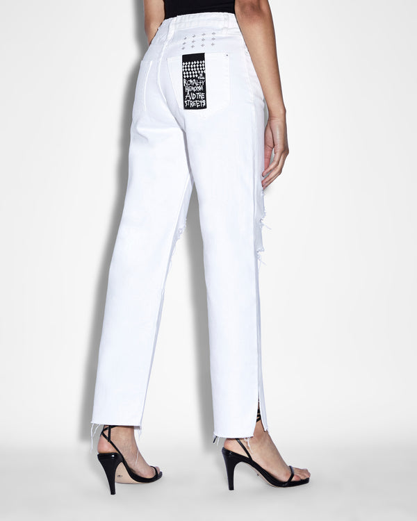Ksubi Brooklyn Jean Blanc Sliced WHITE