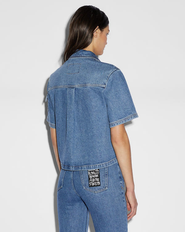 Ksubi Cargo Ss Shirt Heritage DENIM