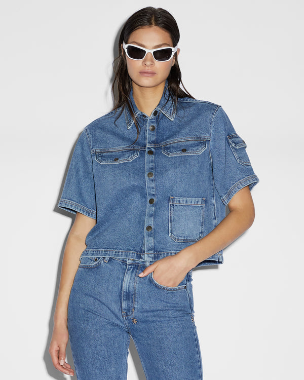 ksubi cargo ss shirt heritage DENIM