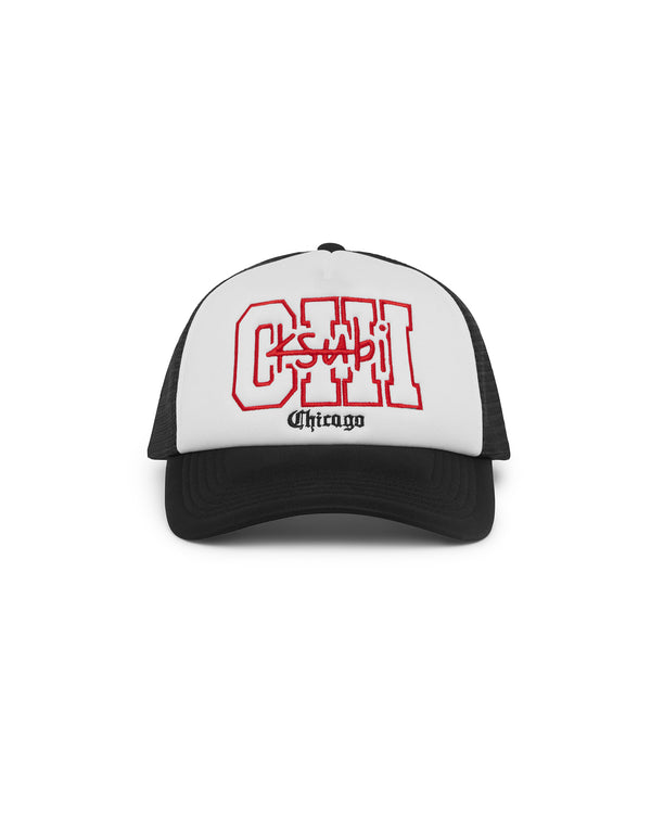 ksubi chicago and the streets trucker cap black