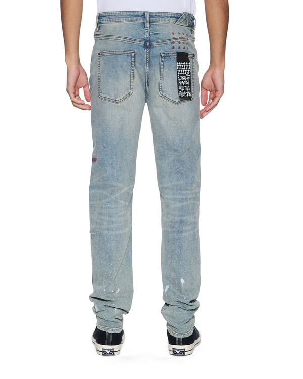 Ksubi Chitch Scatter Blue DENIM
