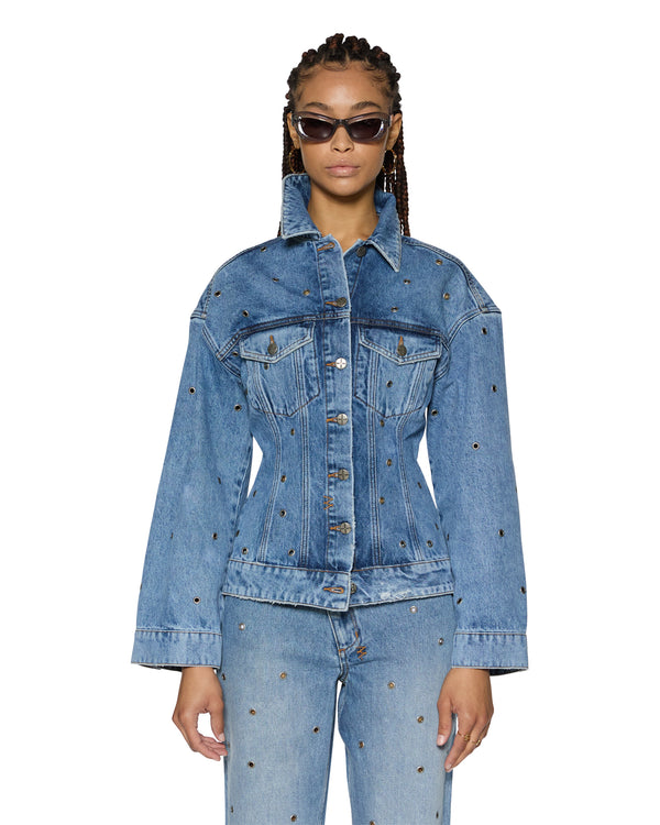 ksubi cinched jacket chroma Denim