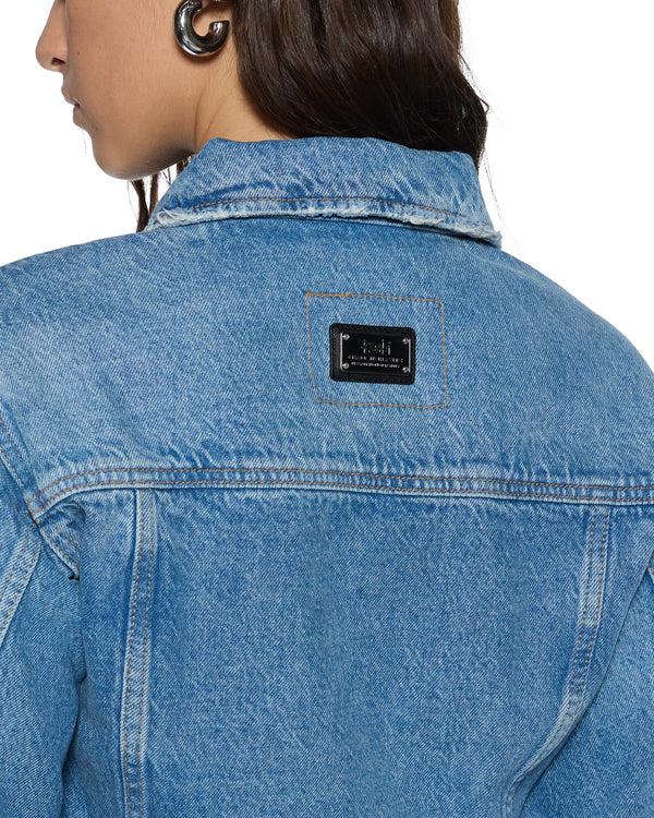 Ksubi Cinched Jacket Crop Tru Vintage DENIM