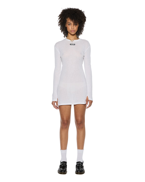 Ksubi Crawford Ls Mini Dress White White