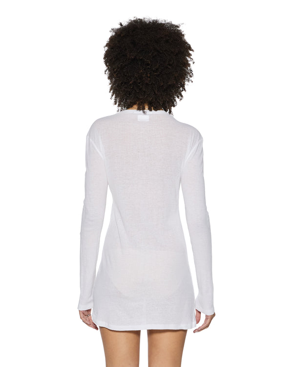 Ksubi Crawford Ls Mini Dress White White