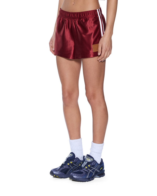 ksubi derby short garnet BURGUNDY