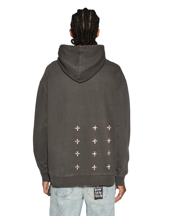 Ksubi Dug Out Biggie Hoodie Faded Black BLACK