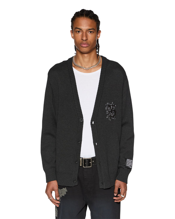 ksubi dug out cardigan black Black