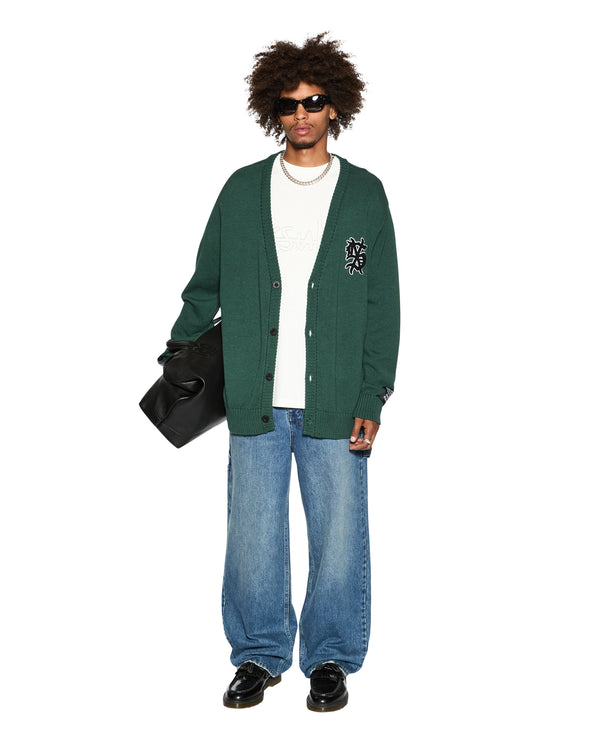 Ksubi Dug Out Knit Cardigan Military ARMY