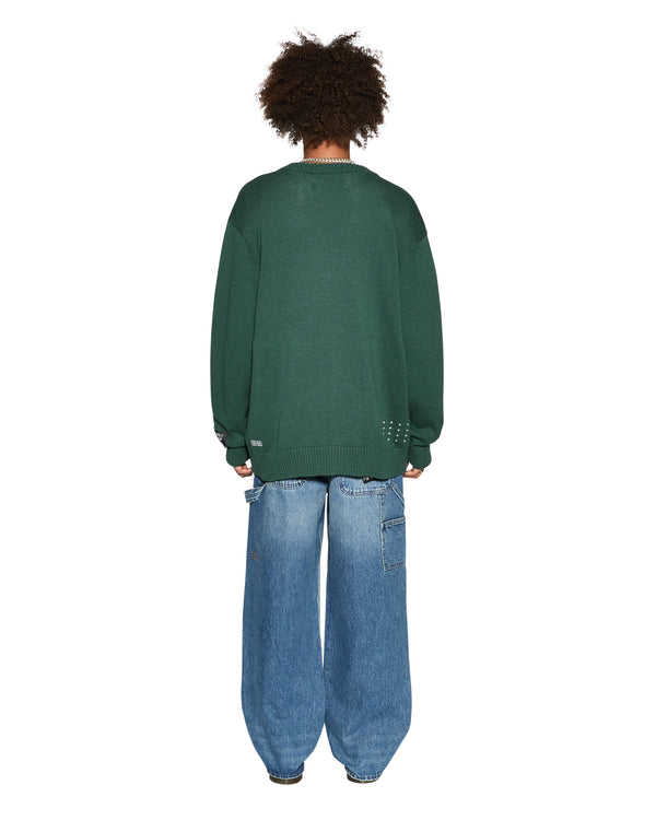 Ksubi Dug Out Knit Cardigan Military ARMY