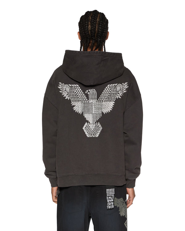 ksubi eagle ekcess hoodie faded black Black