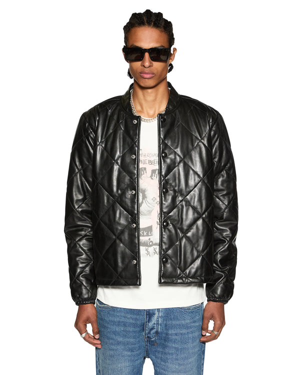 ksubi eclipse quilted bomber black BLACK