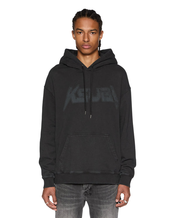 ksubi electric biggie hoodie old black Black
