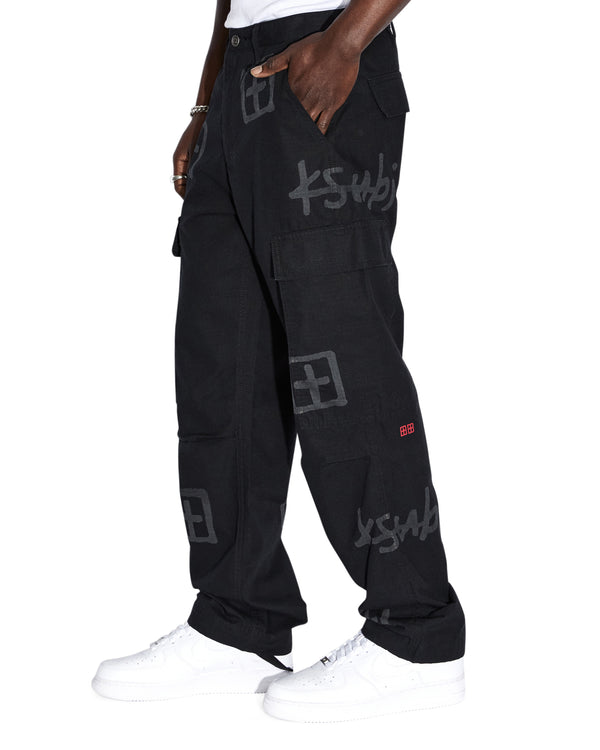 Ksubi Fugitive Cargo Pant Kash Box BLACK