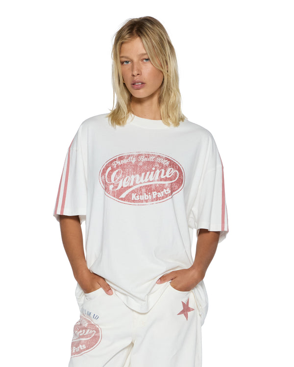 ksubi genuine boyfriend ss tee vintage white WHITE