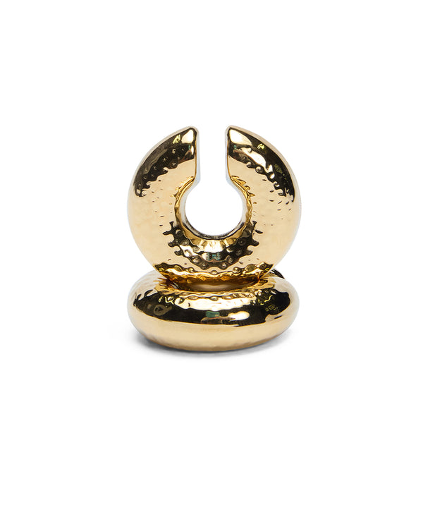 Ksubi Gold Ripple Ear Cuff