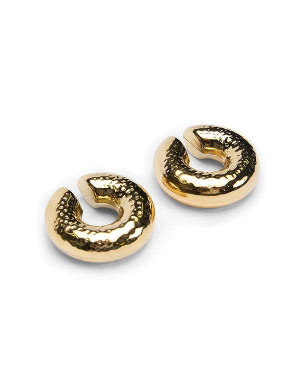 Ksubi Gold Ripple Ear Cuff