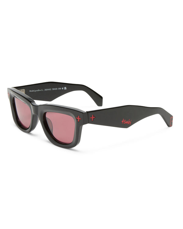 ksubi goodsen sunglasses black red