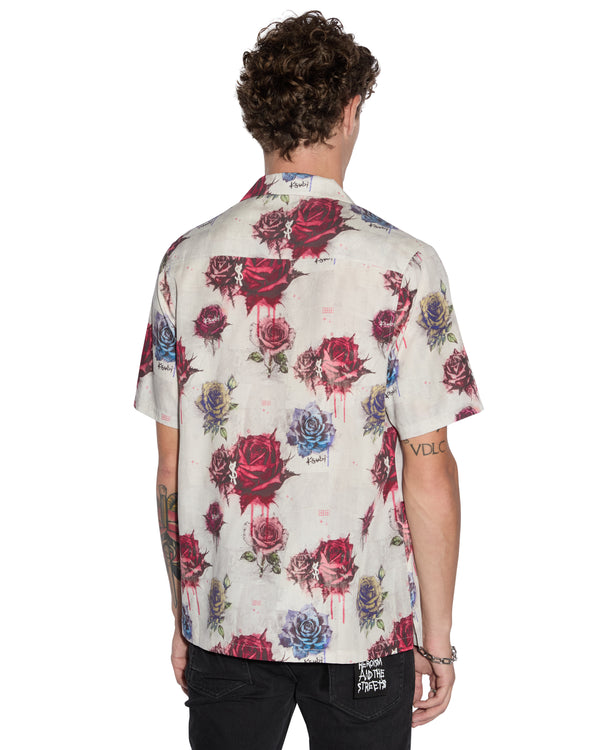 Ksubi Graff Rose Resort Ss Shirt Multi Assorted
