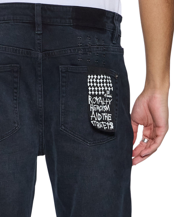 Ksubi Hazlow Rinsed Resin BLACK