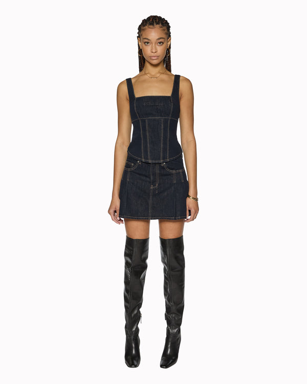 Ksubi Hera Mini Skirt Zenith Pop Denim