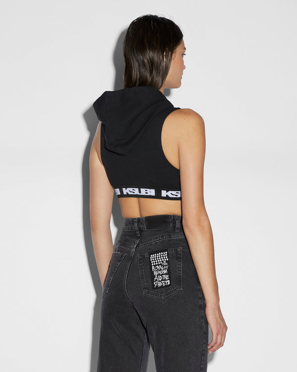 Ksubi Incubus Hoodie Tank Black BLACK