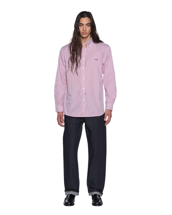 Ksubi Kade Ls Shirt Red-white Assorted