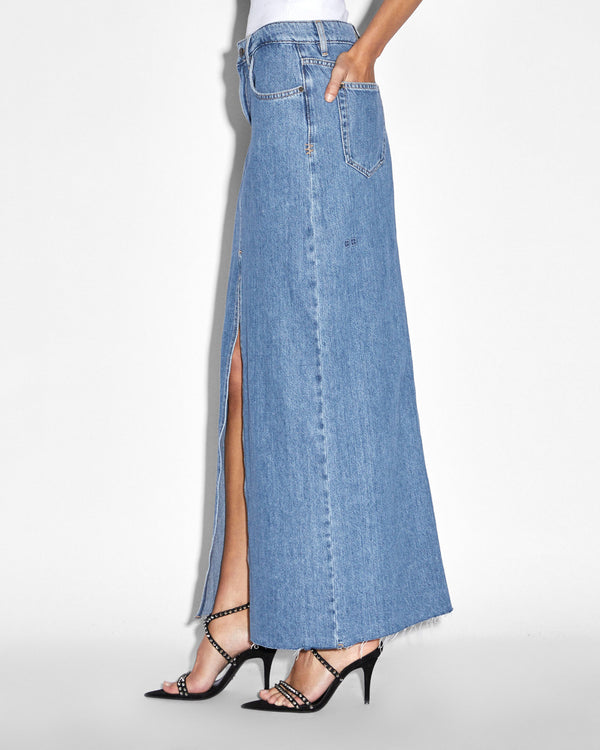 Ksubi Kara Maxi Skirt Heritage Denim