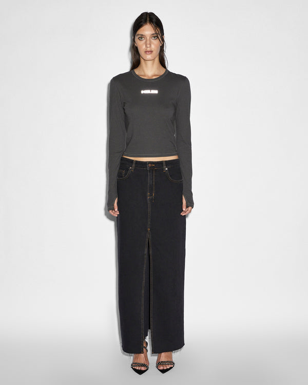 Ksubi Kara Maxi Skirt Pitch Black
