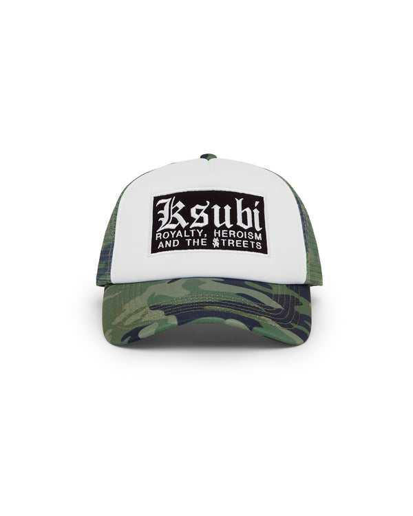 ksubi krome puff trucker cap camo
