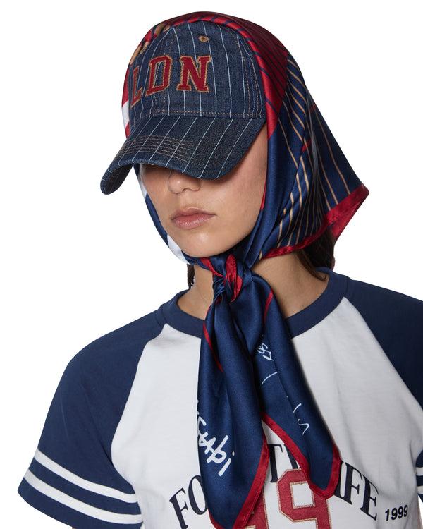 Ksubi Ksubi X Lissy Roddy Silk Scarf Navy