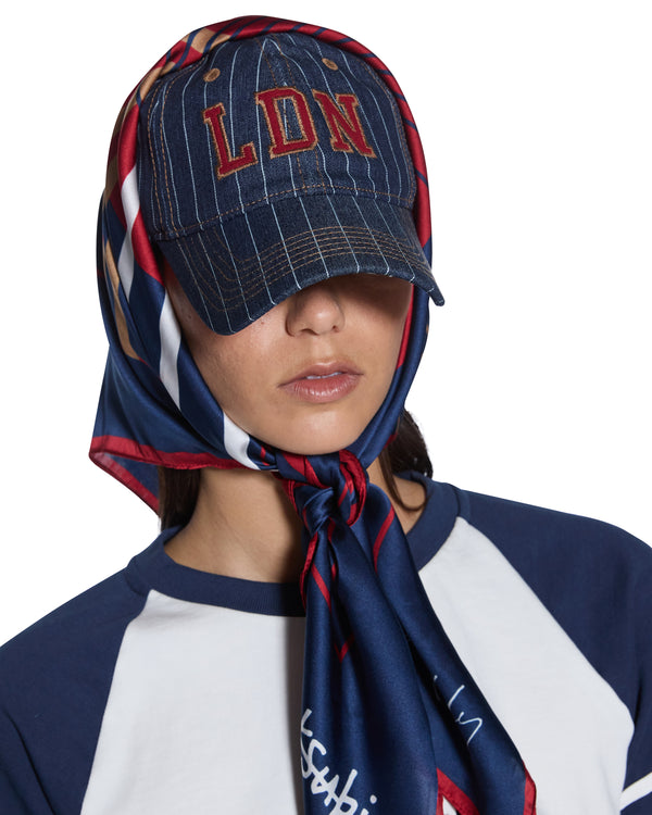 Ksubi Ksubi X Lissy Roddy Silk Scarf Navy